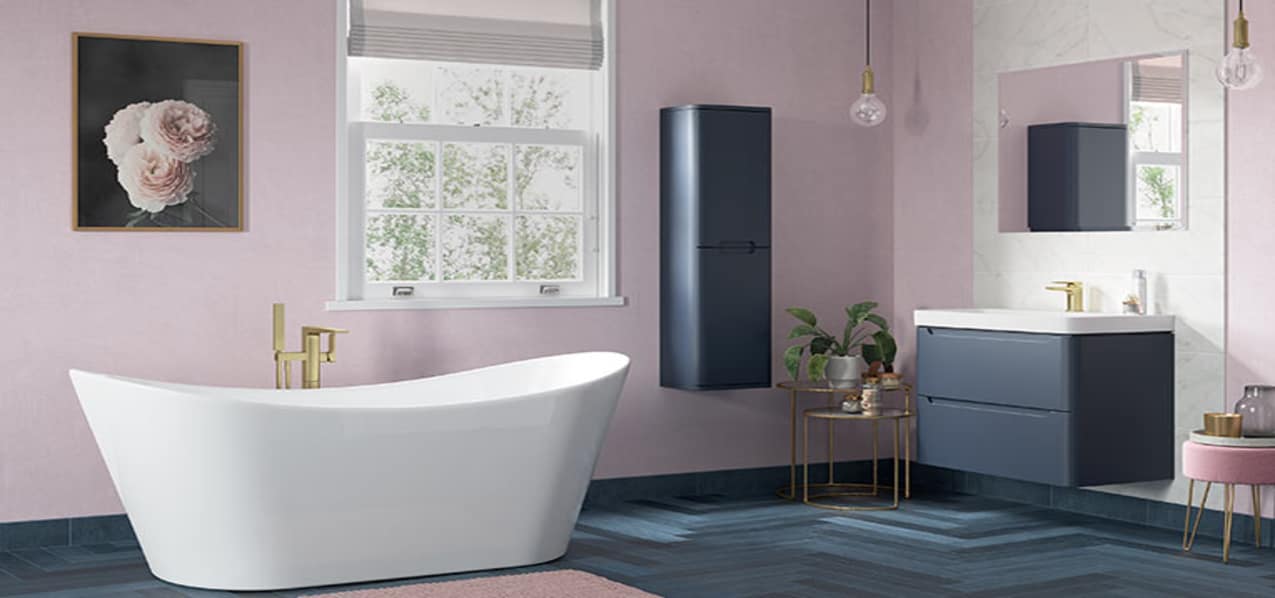 indigo blue bathroom units
