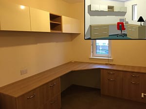 Bespoke home office Glasgow BED-177.5