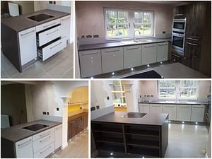 gloss wood and gloss white fitted kitchen gloss wood and gloss white fitted kitchen
