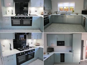 metallic blue kitchen metallic blue kitchen