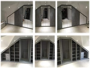 loft angled wardrobes Airdrie loft angled wardrobes