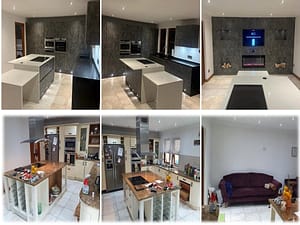 media wall and bespoke kitchen Blantyre