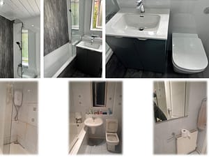 Compact fitted bathroom design