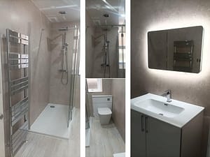 Small fitted bathroom design