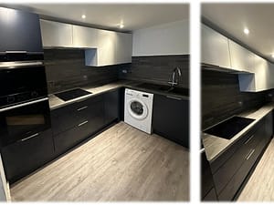 Indigo blue bespoke kitchen